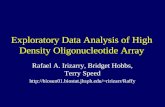 Exploratory Data Analysis of High Density Oligonucleotide Array