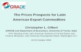 The Prices Prospects for Latin American Export Commodities