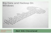 Big Data and  Hadoop  On Windows