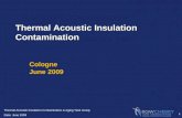 Thermal Acoustic Insulation Contamination