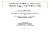 ASAP 2011 Annual Industry & Technology Issues Conference