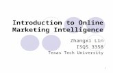 Introduction to Online Marketing Intelligence