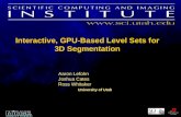 Interactive, GPU-Based Level Sets for 3D Segmentation