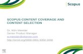 Scopus  content COVERAGE AND CONTENT SELECTION