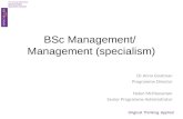 BSc  Management/  Management (specialism)