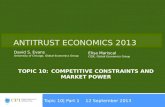 Topic 10:COMPETITIVE CONSTRAINTS AND MARKET POWER