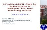 A Flexible  GridFTP  Client for Implementation of Intelligent Cloud Data Scheduling Services