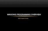 Windows Programming Overview