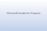 Microsoft Academic Program
