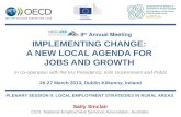 IMPLEMENTING CHANGE:  A NEW LOCAL AGENDA FOR  JOBS AND GROWTH