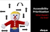 Accessibility  Prioritization
