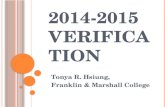 2014-2015 Verification