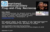 International, Interdisciplinary  Plug-and-Play  Macroscopes Katy  Börner Cyberinfrastructure for Network Science Center, Director