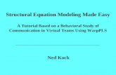 Structural Equation Modeling Made Easy A Tutorial Based on a Behavioral Study of Communication in Virtual Teams Using WarpPLS