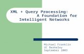 XML + Query Processing:               A Foundation for Intelligent Networks