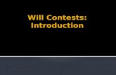 Will Contests: Introduction