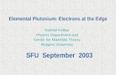 Elemental Plutonium: Electrons at the Edge