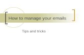 How to manage your emails