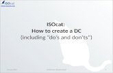ISOcat:  How to create a DC (including “do’s and don’ts”)