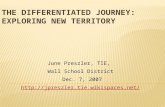 The Differentiated Journey: Exploring New Territory