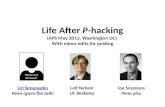 Life  After  P -hacking (APS May 2013, Washington DC)  With minor edits for posting