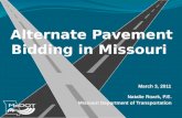 Alternate Pavement Bidding in Missouri