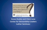 Grace Duddy and Chick Lane Center for Stewardship Leaders Luther Seminary