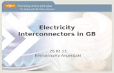 Electricity Interconnectors in GB
