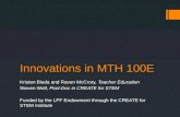 Innovations  in MTH 100E