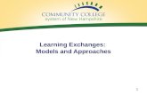 Learning Exchanges:  Models and Approaches