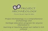 Project Archaeology is a comprehensive archaeology and  heritage education program for anyone interested in