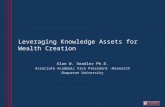 Leveraging Knowledge Assets for Wealth Creation