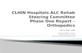 CLHIN Hospitals ALC Rehab Steering Committee Phase One Report – Orthopedics