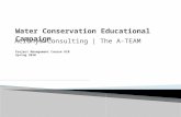 Water Conservation Educational Campaign Project Management Course UCB Spring 2010