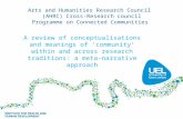 A review of conceptualisations and meanings of ‘community’ within and across research traditions: a meta-narrative approach