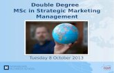 Double  Degree MSc  in  Strategic  Marketing Management