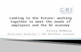 Looking  to the future: working together to meet the needs of employers and the NI  economy