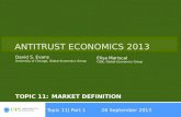 Topic 11:Market Definition