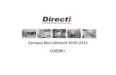 Campus Recruitment 2010-2011 < GEEK >