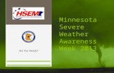 Minnesota Severe Weather  Awareness Week 2013