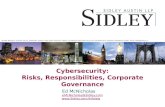 Cybersecurity: Risks, Responsibilities, Corporate Governance