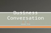 Business Conversation