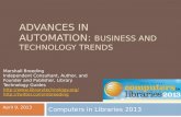 Advances in  Automation:  Business and Technology Trends