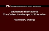 Education International The Online Landscape of Education Preliminary findings