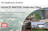 The Baltimore District  USACE MATOC Industry Day