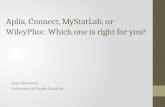 Aplia, Connect,  MyStatLab , or  WileyPlus :  Which one is right for you?