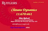 Alan Robock Department of Environmental Sciences Rutgers University, New Brunswick, New Jersey  USA