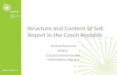 Structure and Content of  SoE  Report in the Czech Republic