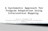 A Systematic Approach for Program Adaptation Using Intervention Mapping