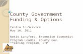 County Government Funding & Options